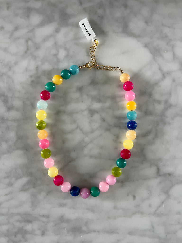 Multi Color Bead Necklace