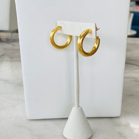 Gold Hoops Chunky