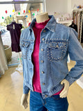 Denim Jacket Rhinestone CW