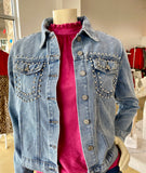 Denim Jacket Rhinestone CW