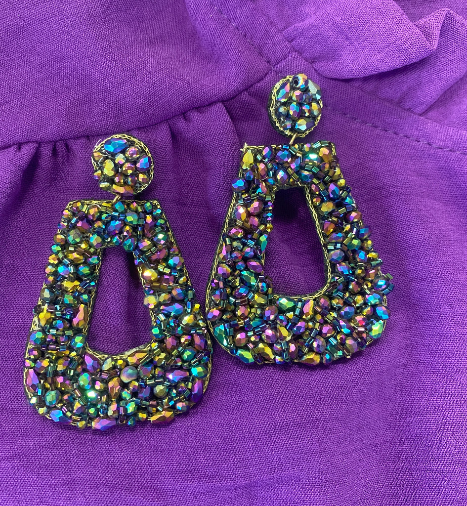 Mardi Gras Earrings