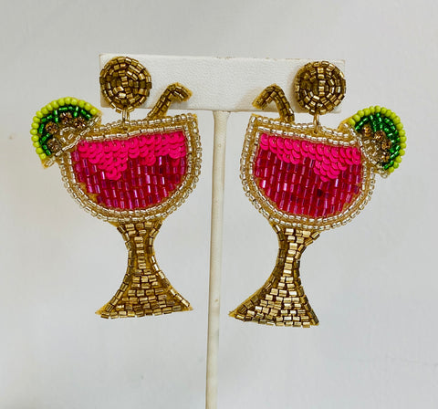 Cheers! Beaded Earrings