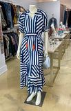 Striped Navy and White Maxi Dress CW