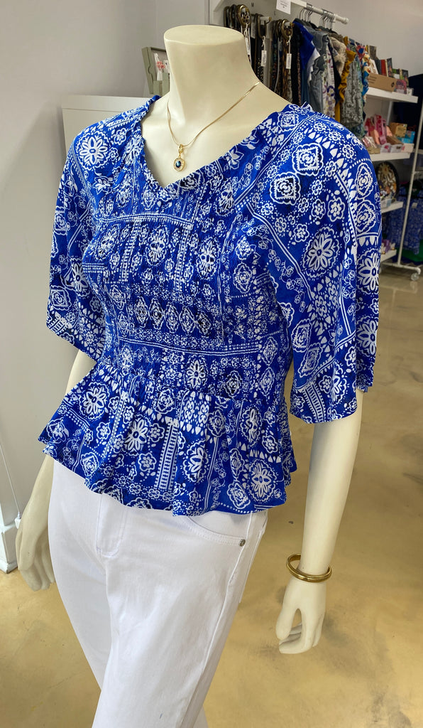 Greece Getaway Top CW