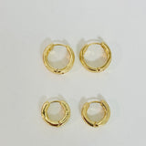Gold Huggie Earrings S/XS