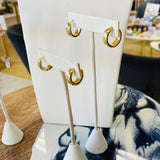 Gold Huggie Earrings S/XS