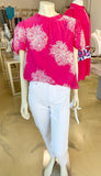 Pink Floral Blouse CW