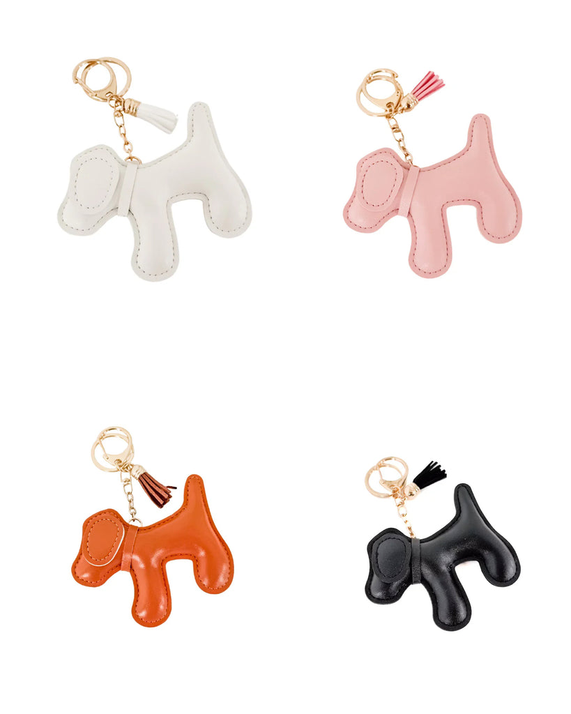 Puppy Bag Charm CW *black, tan, pink, white