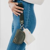 Wristlet Dual Pouch CW *black, teal, olive, navy, leopard