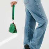 Woven Wristlet Dual Pouch CW *green, pink, blue, black