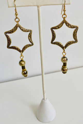 Gold Star Earrings