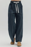 Entro Navy Drawstring Pants CW
