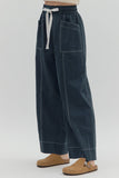 Entro Navy Drawstring Pants CW
