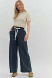 Entro Navy Drawstring Pants CW