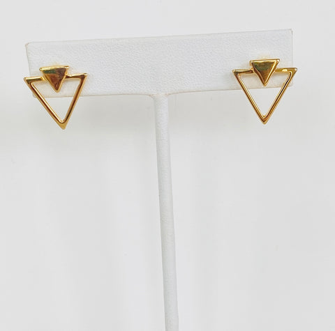 Vani Gold Triangle Earrings