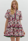 Entro Plum Floral Dress CW