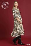 Cream Boho Print Dress CW