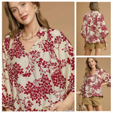 Cherry Blossom Print Blouse CW