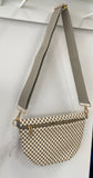 Woven Bag Grey and White CW