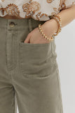 Entro Olive Wide Leg Pants CW