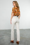 Fall Floral Puff Sleeve Top CW