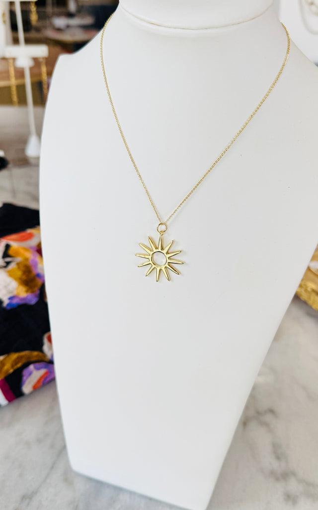 Gold Sun Necklace