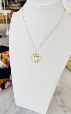 Gold Sun Necklace