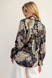 Eesome Midnight Bloom Blouse CW