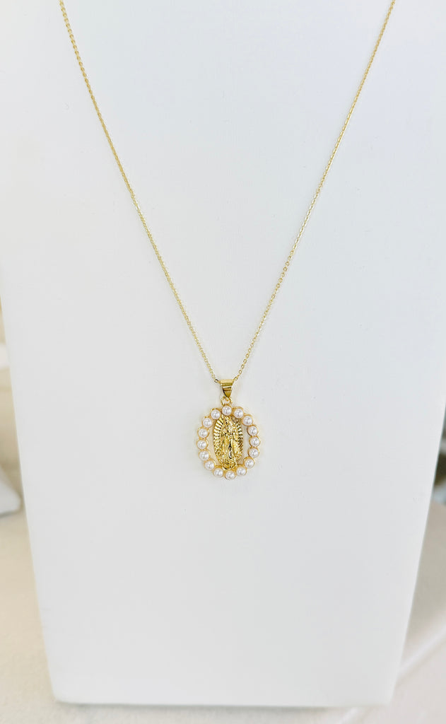 Mary Pearl Gold Necklace