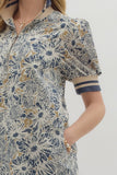Entro Floral Print Mini Dress CW