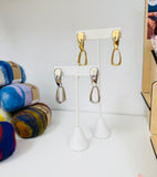 Chunky Link Hoop Earring  Silver/Gold