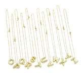 Ballon Bubble Initial Letter Charm Necklace