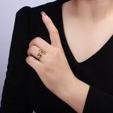 Gold Sphere Ring