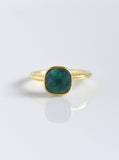 Cushion-shaped Gemstone Ring (8mm)