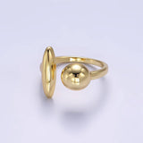 Gold Sphere Ring