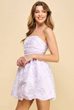 Strapless Mini Dress Lilac/purple