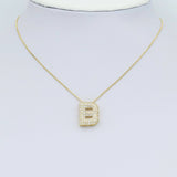 Bling Initial Letter Necklace