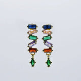 Jewel Drop Cascade Earrings