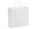 White Kraft Paper Shopping Bags