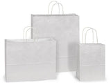 White Kraft Paper Shopping Bags