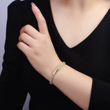 Gold Crystal Cuff Bracelet