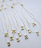 Bubble Initial Necklace Gold & Silver