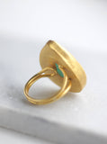 Teardrop Gemstone Adjustable Ring