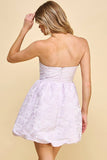 Strapless Mini Dress Lilac/purple