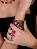 Double Gemstone Ring (Labradorite)