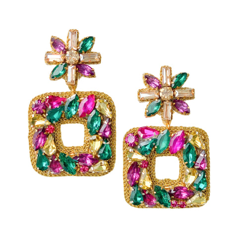 Victoria Earrings | Mardi Gras Edition