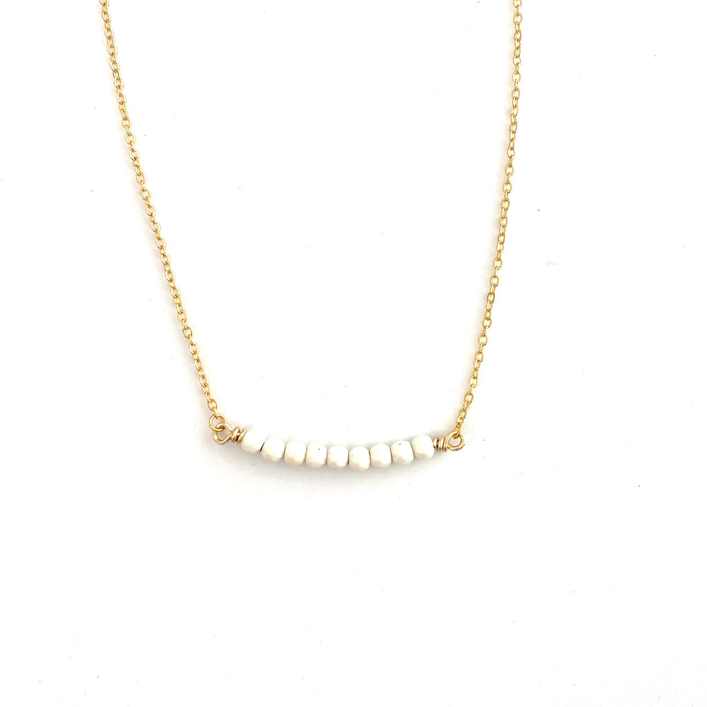 Finley White Necklace
