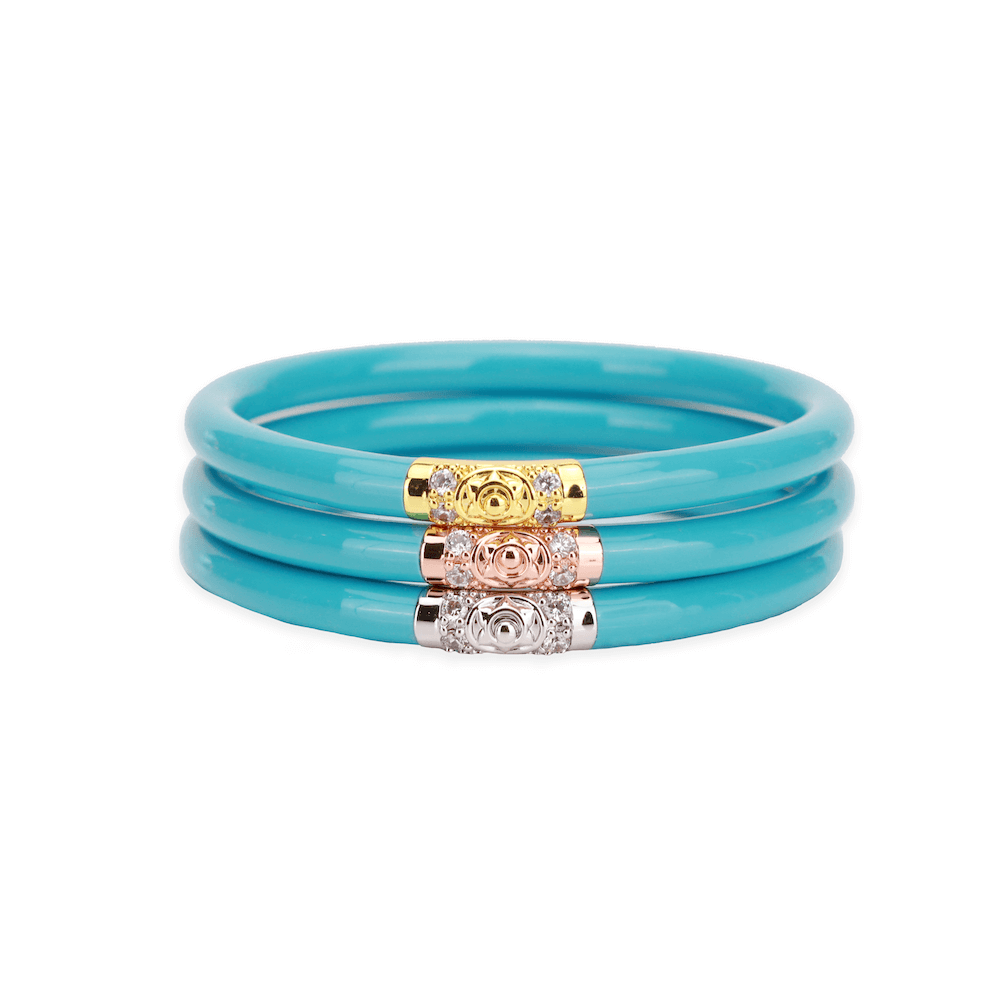 All Weather Three Kings TURQUOISE Bangles by Budha Girl