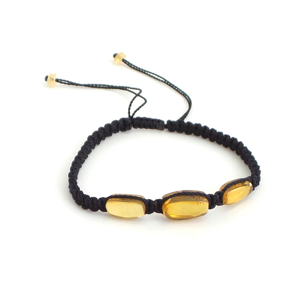 Amber Black Artisanal Adjustable Bracelet - Estilo Concept Store