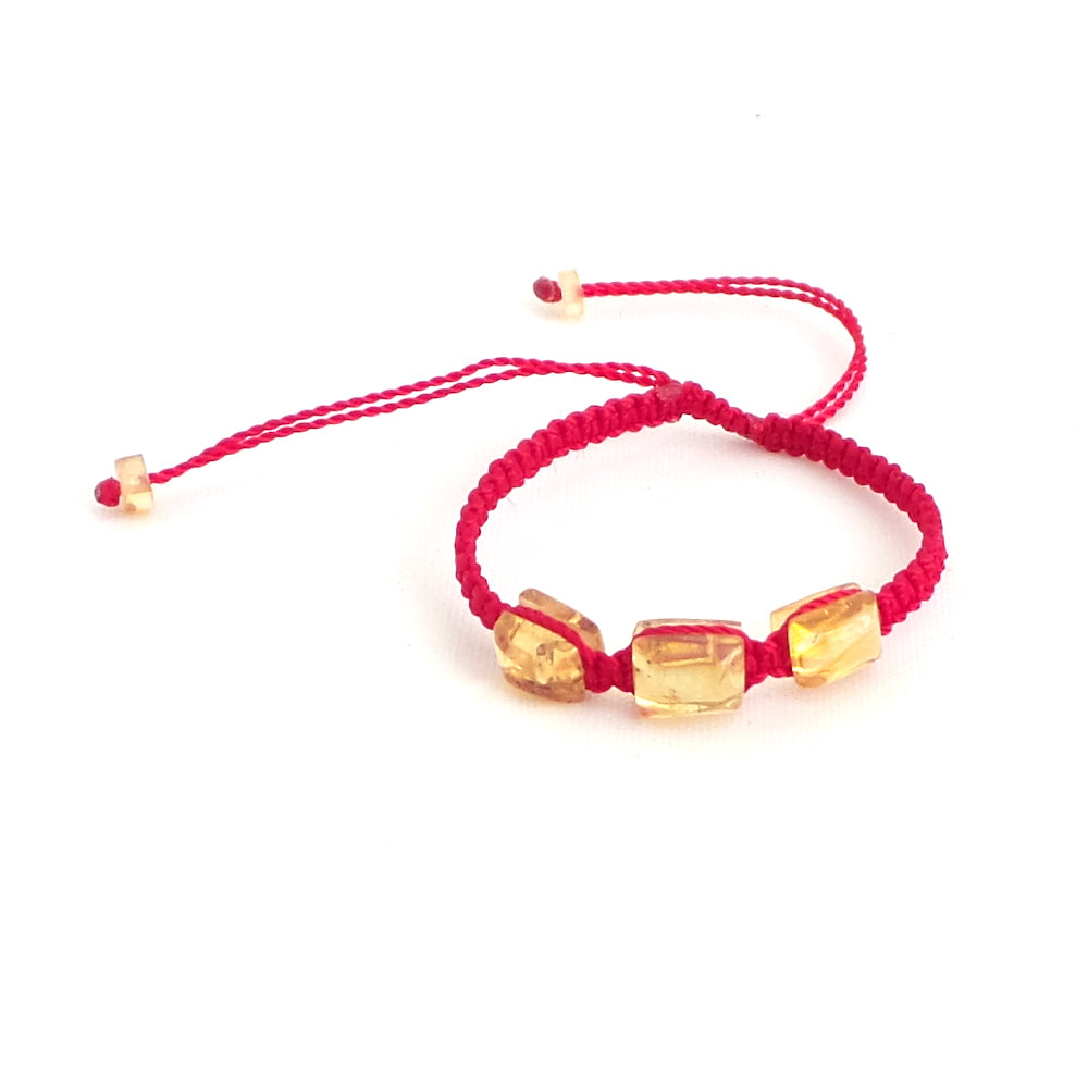 Kids Amber Red Artisanal Adjustable Bracelet - Estilo Concept Store